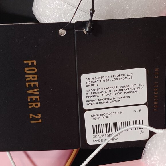 NEW Forever 21 Clear-Vamp Stacked Platform Heels in Light Pink, Size 8 Sandals - Picture 11 of 11